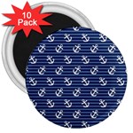 Boat Anchors 3  Button Magnet (10 pack)
