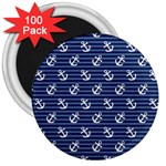 Boat Anchors 3  Button Magnet (100 pack)