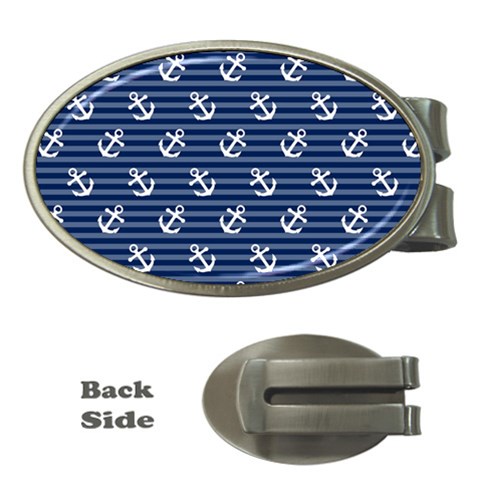 Boat Anchors Money Clip (Oval) from ArtsNow.com Front