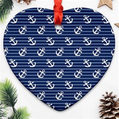 Boat Anchors Heart Ornament (Two Sides) from ArtsNow.com Front