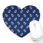 Boat Anchors Mouse Pad (Heart)