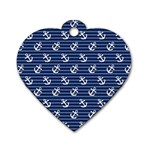 Boat Anchors Dog Tag Heart (Two Sided)