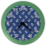 Boat Anchors Wall Clock (Color)