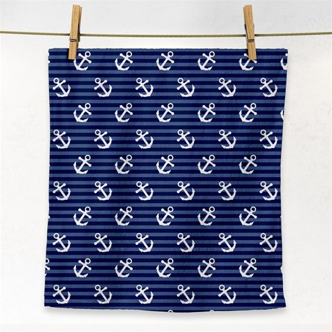 Boat Anchors Face Towel from ArtsNow.com Front