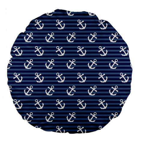 Boat Anchors 18  Premium Round Cushion  from ArtsNow.com Front