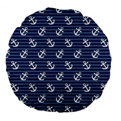 Boat Anchors 18  Premium Round Cushion  from ArtsNow.com Back