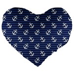 Boat Anchors 19  Premium Heart Shape Cushion