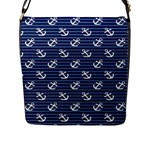 Boat Anchors Flap Closure Messenger Bag (Large)