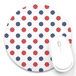 Boat Wheels 8  Mouse Pad (Round)