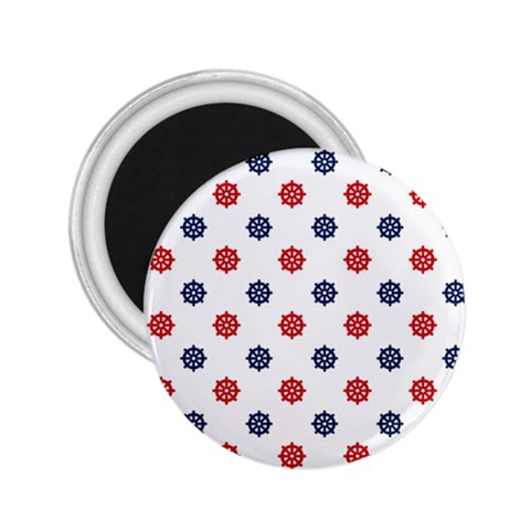 Boat Wheels 2.25  Button Magnet from ArtsNow.com Front