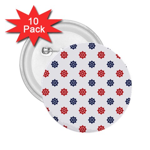 Boat Wheels 2.25  Button (10 pack) from ArtsNow.com Front