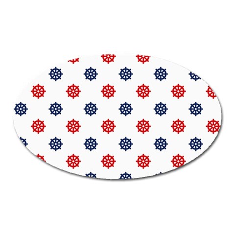 Boat Wheels Magnet (Oval) from ArtsNow.com Front