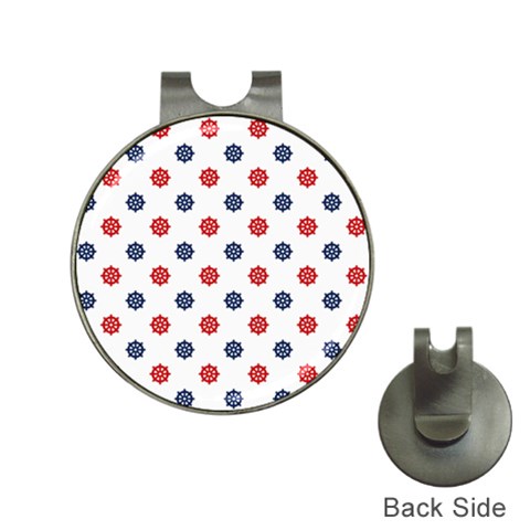 Boat Wheels Hat Clip with Golf Ball Marker from ArtsNow.com Front