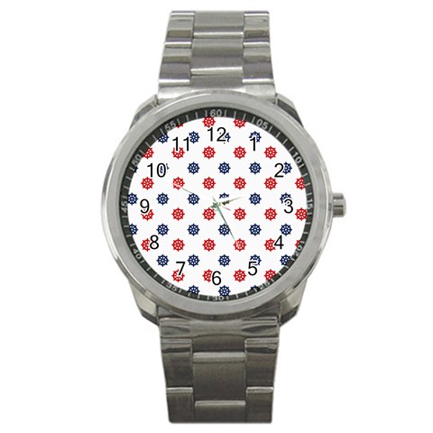 Boat Wheels Sport Metal Watch from ArtsNow.com Front