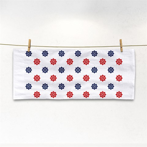 Boat Wheels Hand Towel from ArtsNow.com Front