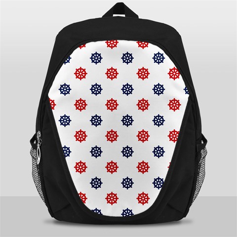 Boat Wheels Backpack Bag from ArtsNow.com Front