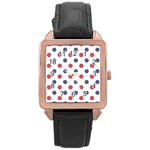 Boat Wheels Rose Gold Leather Watch 