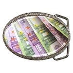 Just Gimme Money Belt Buckle (Oval)