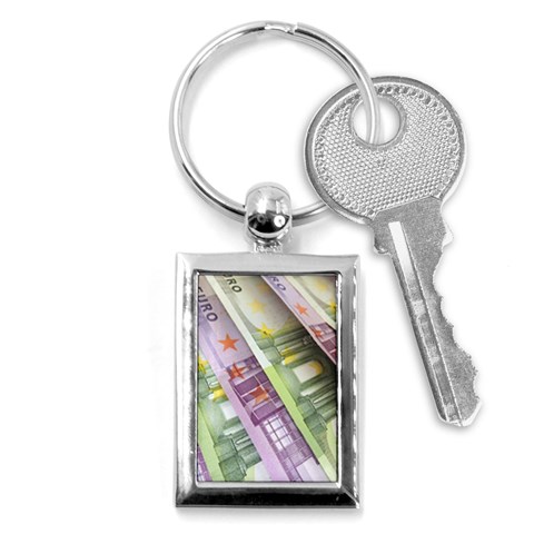 Just Gimme Money Key Chain (Rectangle) from ArtsNow.com Front