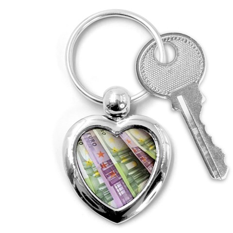 Just Gimme Money Key Chain (Heart) from ArtsNow.com Front