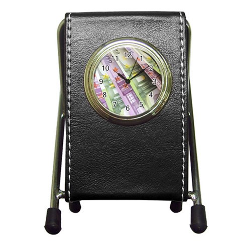 Just Gimme Money Stationery Holder Clock from ArtsNow.com Front