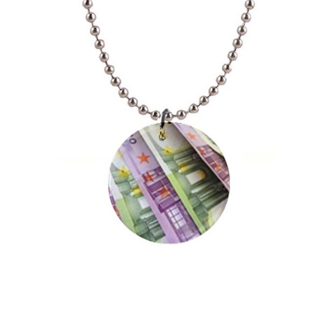 Just Gimme Money Button Necklace from ArtsNow.com Front