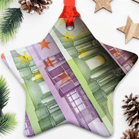 Just Gimme Money Star Ornament (Two Sides) from ArtsNow.com Front