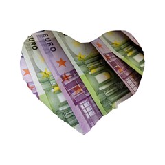 Just Gimme Money 16  Premium Heart Shape Cushion  from ArtsNow.com Front