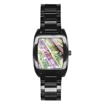 Just Gimme Money Stainless Steel Barrel Watch