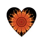 Flaming Sun Magnet (Heart)