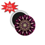 Purple Flower 1.75  Button Magnet (100 pack)
