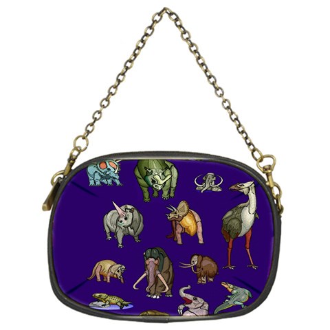 Dino Family 1 Chain Purse (One Side) from ArtsNow.com Front