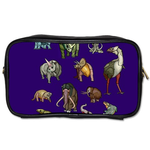 Dino Family 1 Travel Toiletry Bag (Two Sides) from ArtsNow.com Front