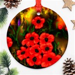 Poppies  2 Ave Hurley Ah 001 164 Png Ornament (Round)