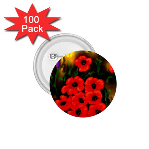 Poppies  2 Ave Hurley Ah 001 164 Png 1.75  Button (100 pack)  from ArtsNow.com Front