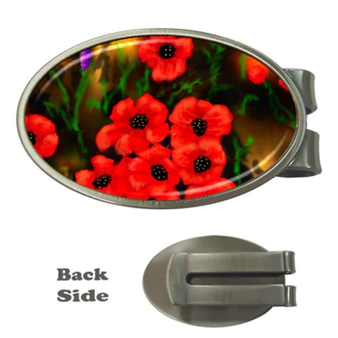 Poppies  2 Ave Hurley Ah 001 164 Png Money Clip (Oval) from ArtsNow.com Front