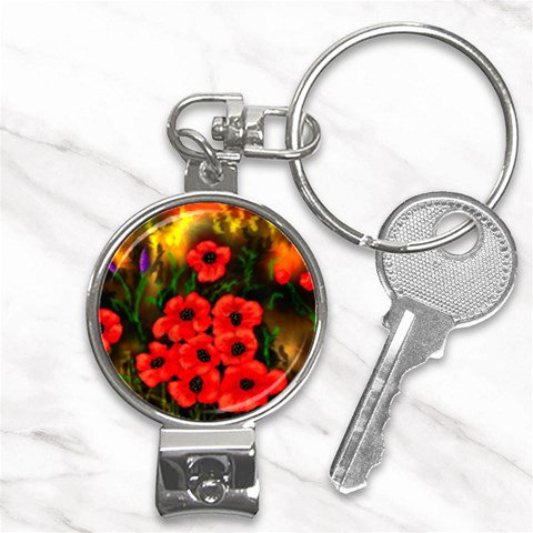 Poppies  2 Ave Hurley Ah 001 164 Png Nail Clippers Key Chain from ArtsNow.com Front
