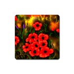 Poppies  2 Ave Hurley Ah 001 164 Png Magnet (Square)