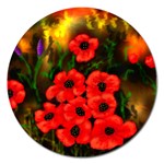 Poppies  2 Ave Hurley Ah 001 164 Png Magnet 5  (Round)