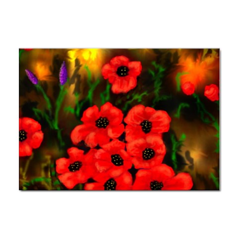 Poppies  2 Ave Hurley Ah 001 164 Png Sticker A4 (100 pack) from ArtsNow.com Front