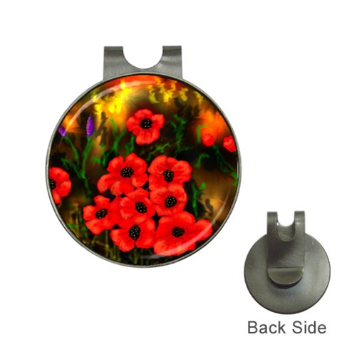 Poppies  2 Ave Hurley Ah 001 164 Png Golf Ball Marker Hat Clip from ArtsNow.com Front