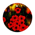 Poppies  2 Ave Hurley Ah 001 164 Png Round Ornament (Two Sides)