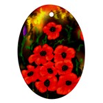 Poppies  2 Ave Hurley Ah 001 164 Png Oval Ornament (Two Sides)