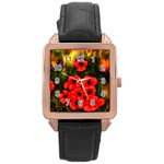 Poppies  2 Ave Hurley Ah 001 164 Png Rose Gold Leather Watch 