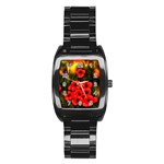 Poppies  2 Ave Hurley Ah 001 164 Png Men s Stainless Steel Barrel Analog Watch