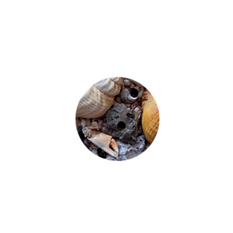 Beach Treasures 1  Mini Button Magnet from ArtsNow.com Front