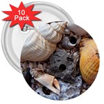 Beach Treasures 3  Button (10 pack)