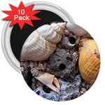 Beach Treasures 3  Button Magnet (10 pack)