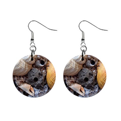 Beach Treasures Mini Button Earrings from ArtsNow.com Front