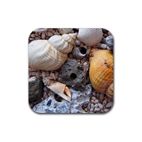 Beach Treasures Drink Coaster (Square) from ArtsNow.com Front